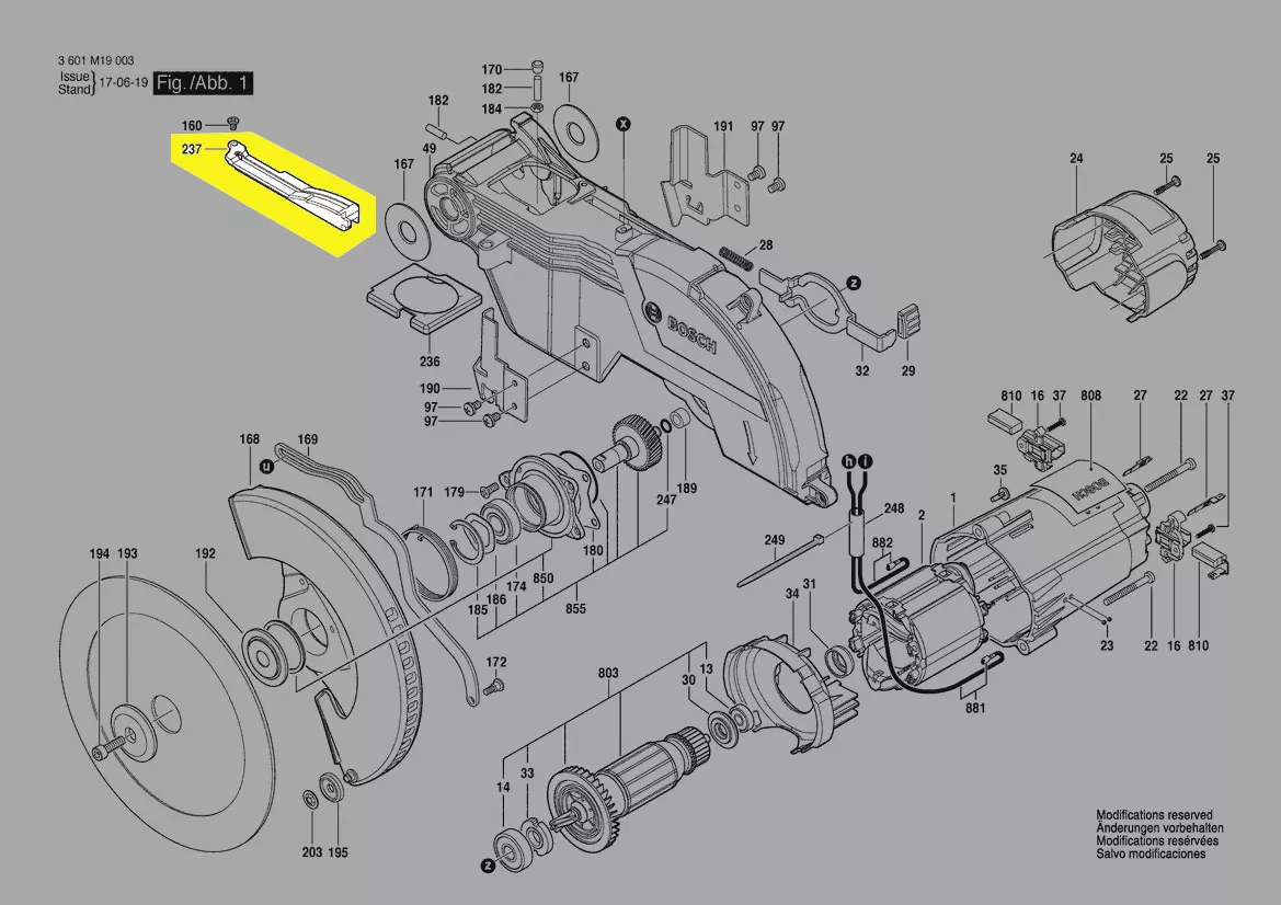 Capot de protection réf. 1 609 B02 221 Bosch